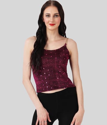 Finian - Pink Net Women's Camisole Top ( Pack of 1 )