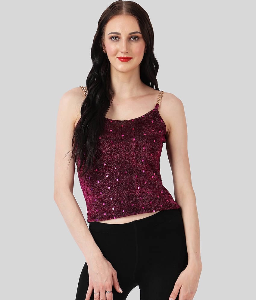 Finian - Pink Net Women's Camisole Top ( Pack of 1 )