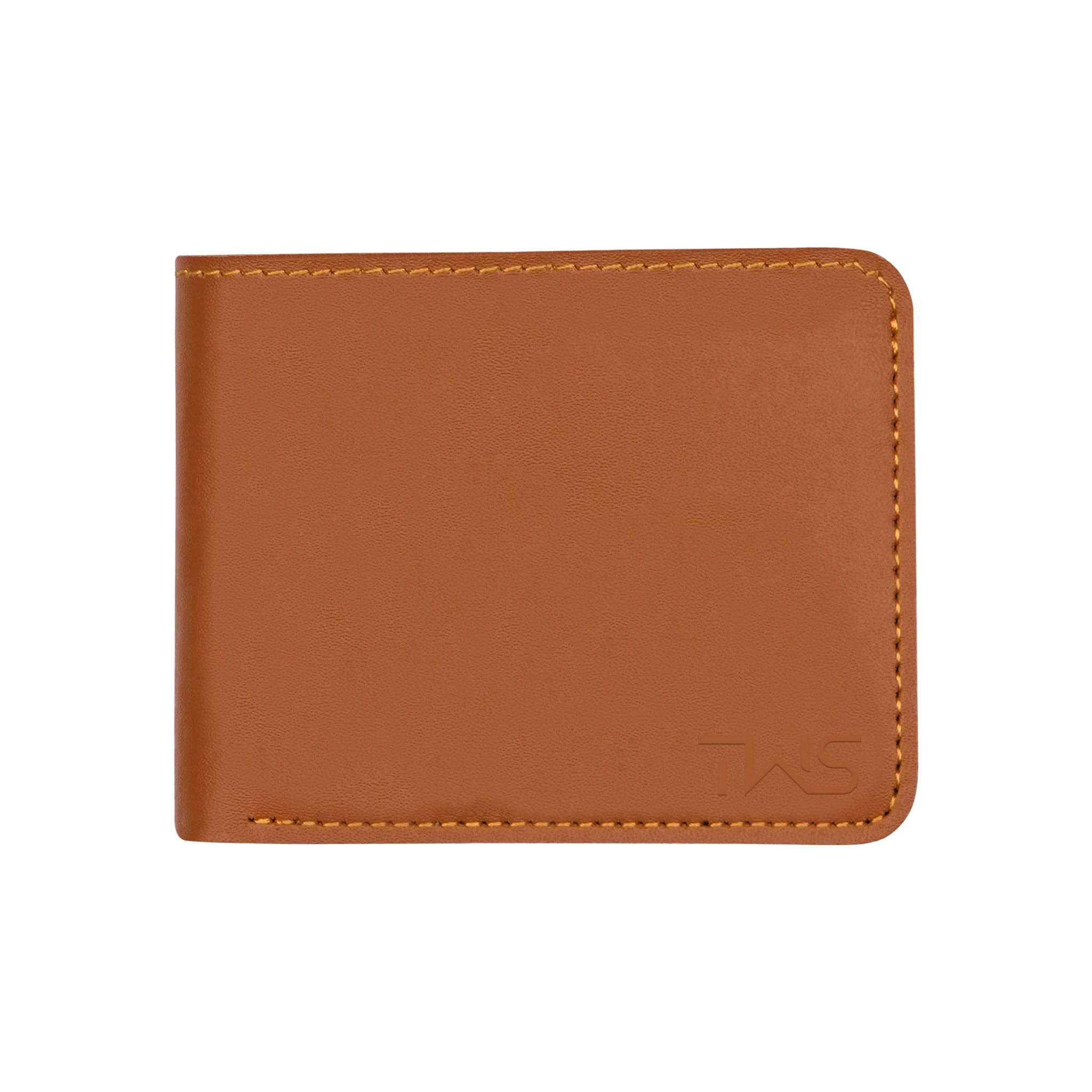 The Wallet Store Vegan Leather Wallet For Men - Tan