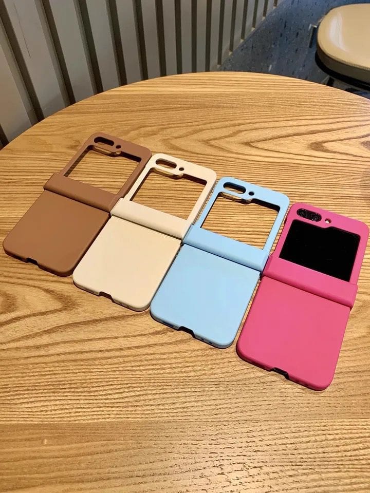 Samsung Z Flip Solid Cute Color Cases-Samsung Z Flip 3 / Cream