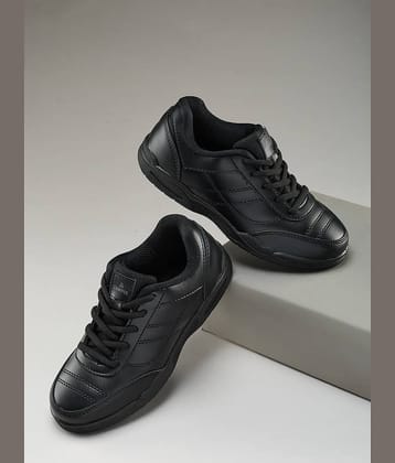 Campus CS-26101C Black Boy's School Shoes