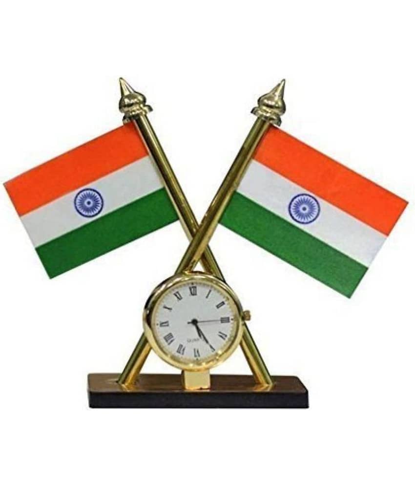 delhideals Indian Flag for Car Dashboard, Office Table, Study Table & Drawing Table
