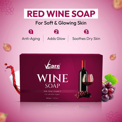 Wine Soap for Soft & Glowing Skin - 100gm