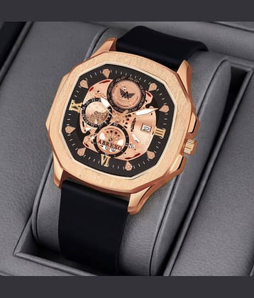 Abrexo Black Silicon Analog Men's Watch