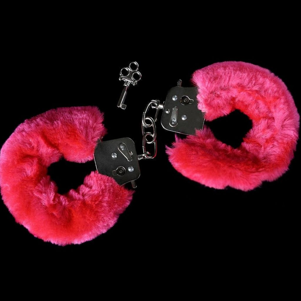 Hen Party Hand Cuffs Hot Pink- 1PC