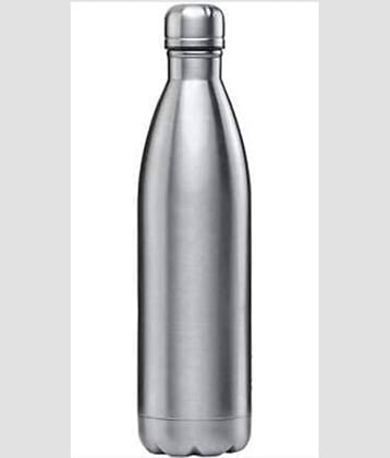 KP2® Stainless Steel Vacuum Insulated Flask Water Bottle with Handle, Leak Proof, Hot & Cold , Silver, 500ml