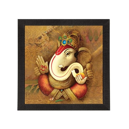 Lord Ganesha Satin Matt Texture UV Art Painting