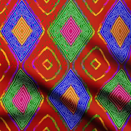 Lehriya bandhani-Poly Canvas