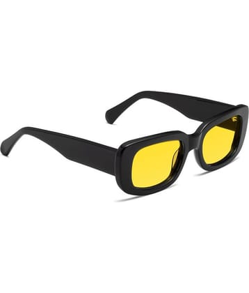 Elligator Black Rectangular Sunglasses ( Pack of 1 )