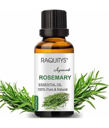 RAQUITYS Rosemary Essential Oil 100% PURE & Natural for Hair Growth, Skin, Anti (15ML)