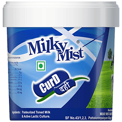 Milky Mist Curd/Dahi - No Preservatives Added, 1 kg Bucket