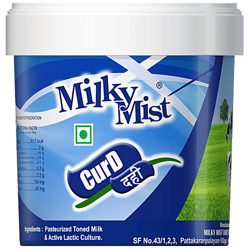 Milky Mist Curd/Dahi - No Preservatives Added, 1 kg Bucket