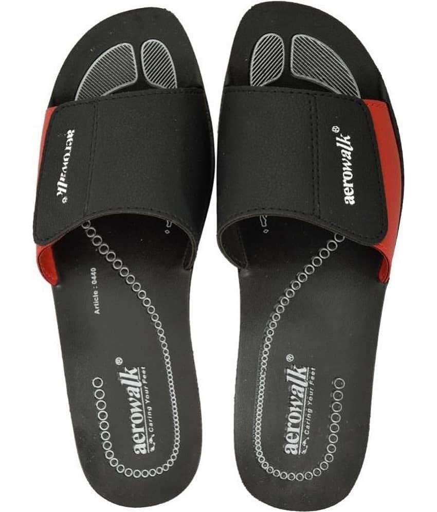 Aerowalk - Black Women's Slide Flip Flop