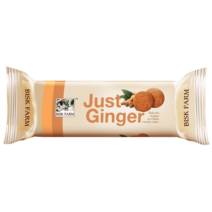 Bisk Farm Just Ginger - The Ginger Biscuit With Real Tang, 150 g Pouch