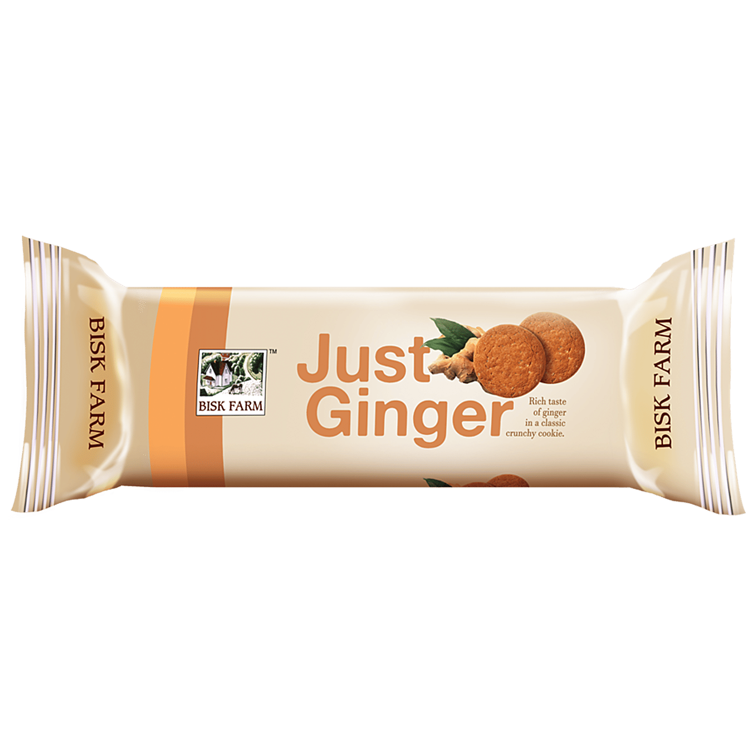 Bisk Farm Just Ginger - The Ginger Biscuit With Real Tang, 150 g Pouch