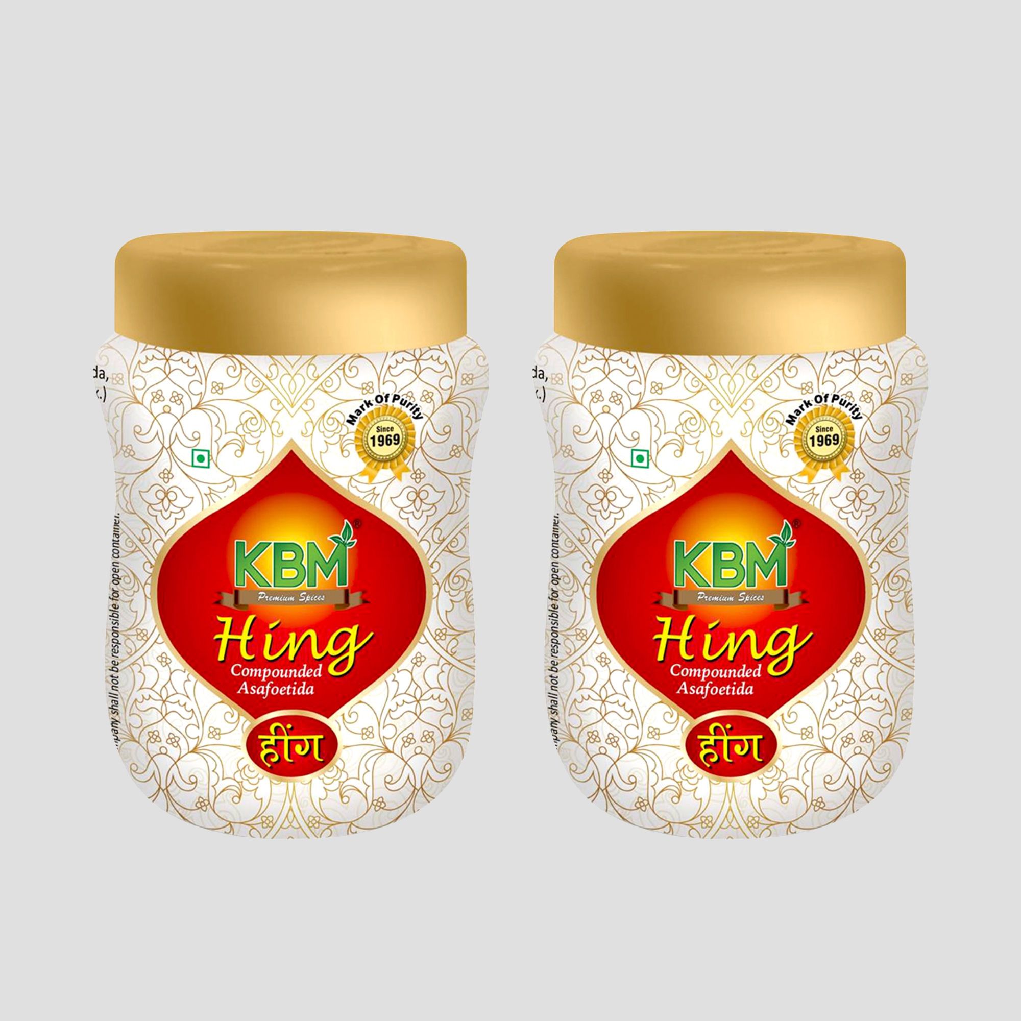KBM Premium Spices Hing, 100 gm - Pack of 2