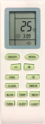 Voltas AC Remote No. 18A | No Backlight | Exact Match Required