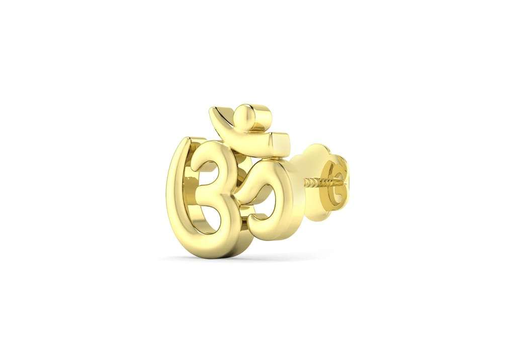 Classic Om Ear Stud For Men (1 Pc Only)