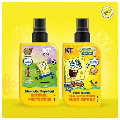 KT Kids Outdoor Protection Combo – Super Quick Mosquito Repellent + Moisturizing Sunscreen Spray - 300ml
