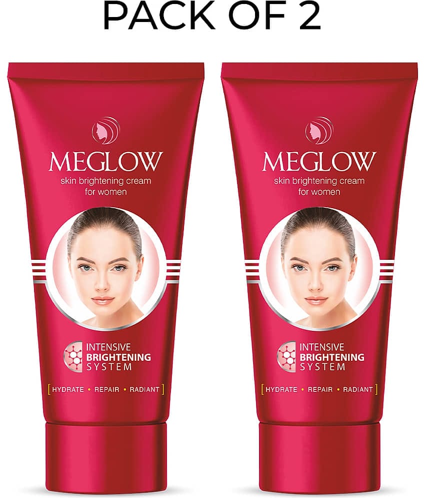 Meglow Skin Brightening Cream for Women it Hydrates and Evens Skin Tone 15g ( Pack of 2 )