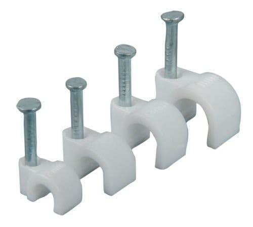6 mm Diameter Circle Cable Clips with , set of 200 Pieces
