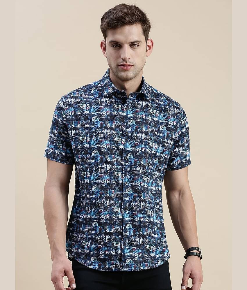 Showoff Cotton Blend Regular Fit Printed Half Sleeves Men's Casual Shirt - Multi ( Pack of 1 )
