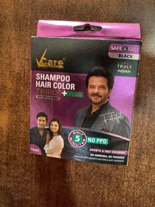 VCare Shampoo Hair Color Triple Plus 15ml