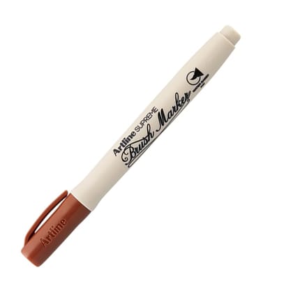 Artline Supreme Brush Marker Set of 12 (Brown Colours) | Popular Tool Among Artists And Designers