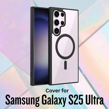 Mobile Cover for Samsung Galaxy S25 Ultra 5G Case MagSafe Compatible Shockproof Slim Matte Translucent Back with Non-Slip Grip Military-Grade Drop Protection