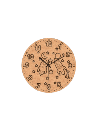 Dbeautify's DIY MDF Space Rocket Wall Clock