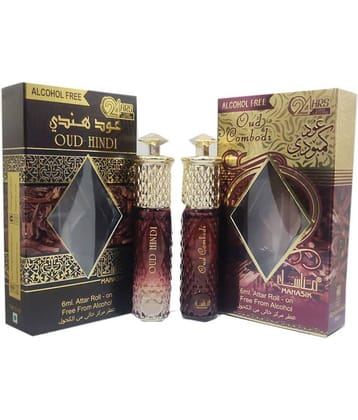 MANASIK OUD HINDI & OUD COMBODI Concentrated   Attar Roll On 6ml .  ( COMBO SET )