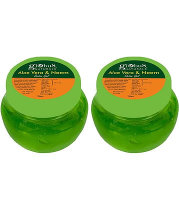 Globus Naturals AloeVera Neem Face Gel, 100gm (Pack of 2)