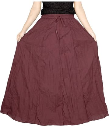 Sttoffa Cotton Broomstick Skirt - Brown
