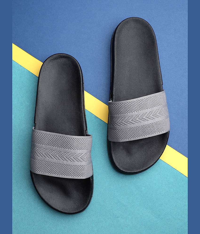 KAPANI Grey Men's Slide Flip flop