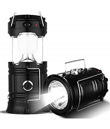 DEHMY 3W Emergency Light Solar Torch lamp Black - Pack of 1