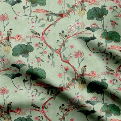 BIRDS & BLOSSOM-Cotton