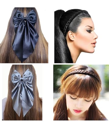 Rhosyn Black Women's Hair Clip ( Pack of 4 )
