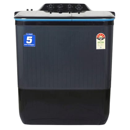 Lloyd 7.5 kg 5 Star Semi Automatic Top Load Washing Machine | Double layered strong Lids |1300 RPM | Soak Function | 3 Wash Programs | Magic Filter (GLWMS75CBGEL, Black and Grey) Lloyd 7.5 kg 5 Star Semi Automatic Top Load Washing Machine | Double layere