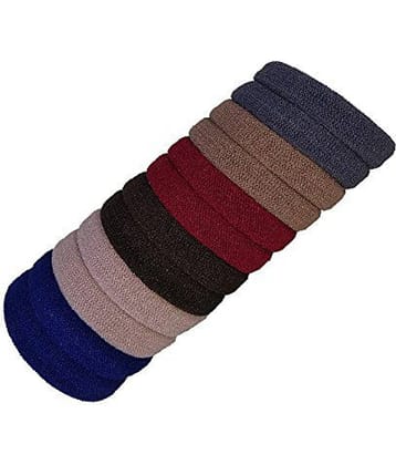 FOK Set Of 50 Pcs High Quality Effortless Multicolor Elastic Tie Bands