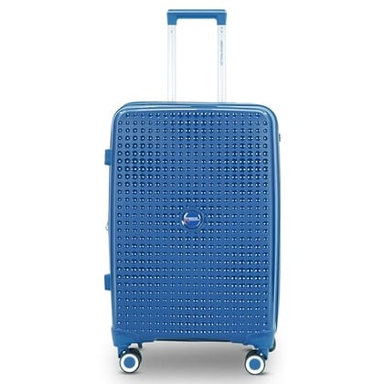 AMERICAN TRAVELLER Tourispro 2.0 Trolley Bags Lightweight Large | Expandable Suitcase | Polypropylene | Travel Luggage Bag |TSA Type Lock | 8 Disc Wheels (28, Navy Blue)