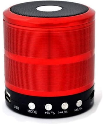 Neo WS-887 WIRELESS Bluetooth Speaker Red