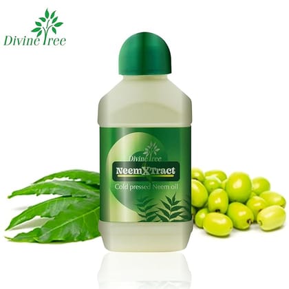 DIVINE TREE Neem-X-Tract 100% Natural Ready to Use Pure Cold-Pressed Neem Oil for Outdoor & Indoor Plants - Organic Insect Repellent & Plant Care Solution - Water Soluble Insect Controler (1000ml)