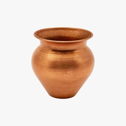 Copper Kalash Small Size for Puja | 2.25 Inch Chhota Copper Lota for Pooja | Tamba Lota for Temple & Home Rituals | 100 ml Ragi Chembu | Tambe Home Mandir Vessel