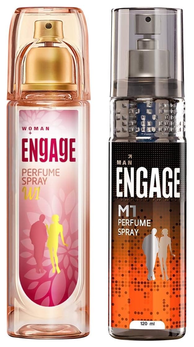 Engage W1 Perfume Spray For Women, 120ml & M1 Perfume Spray For Men, 120ml - Fresh Engage W1 Perfume Spray For Women, 120ml & M1 Perfume Spray For Men, 120ml - Fresh - 120 ml (Pack of 1)