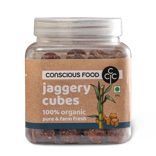 Conscious Food Jaggery Cubes Organic -500 Gms
