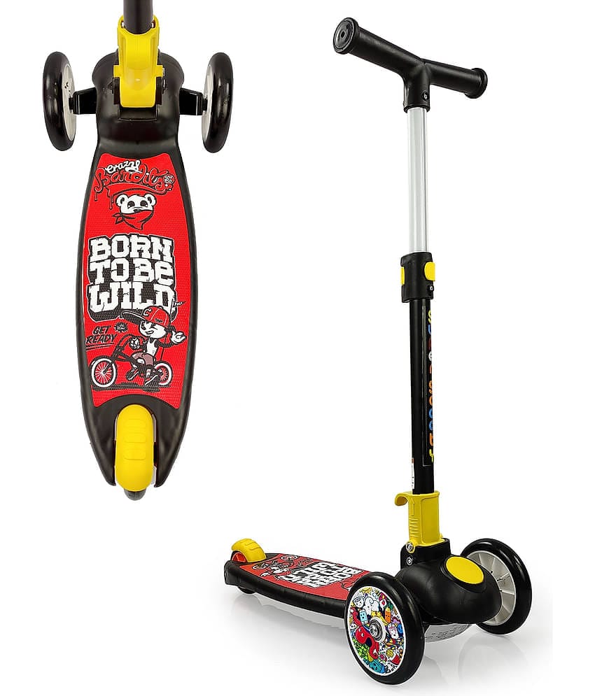 NHR Smart Kick Scooter , 3 Adjustable Height, Foldable,Front Wheel & PVC Wheels for Kids (3+ Years)