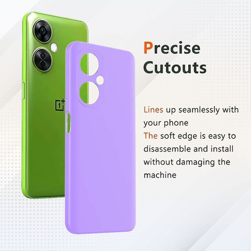 LIRAMARK Liquid Silicone Soft Back Cover Case for OnePlus Nord CE 3 Lite 5G / 1+Nord CE 3 Lite 5G