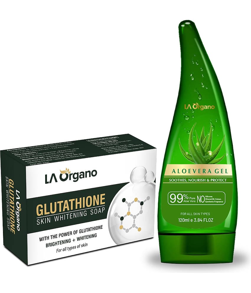 LA ORGANO Glutathione Skin whitening Combo Soap 195 g Pack of 2