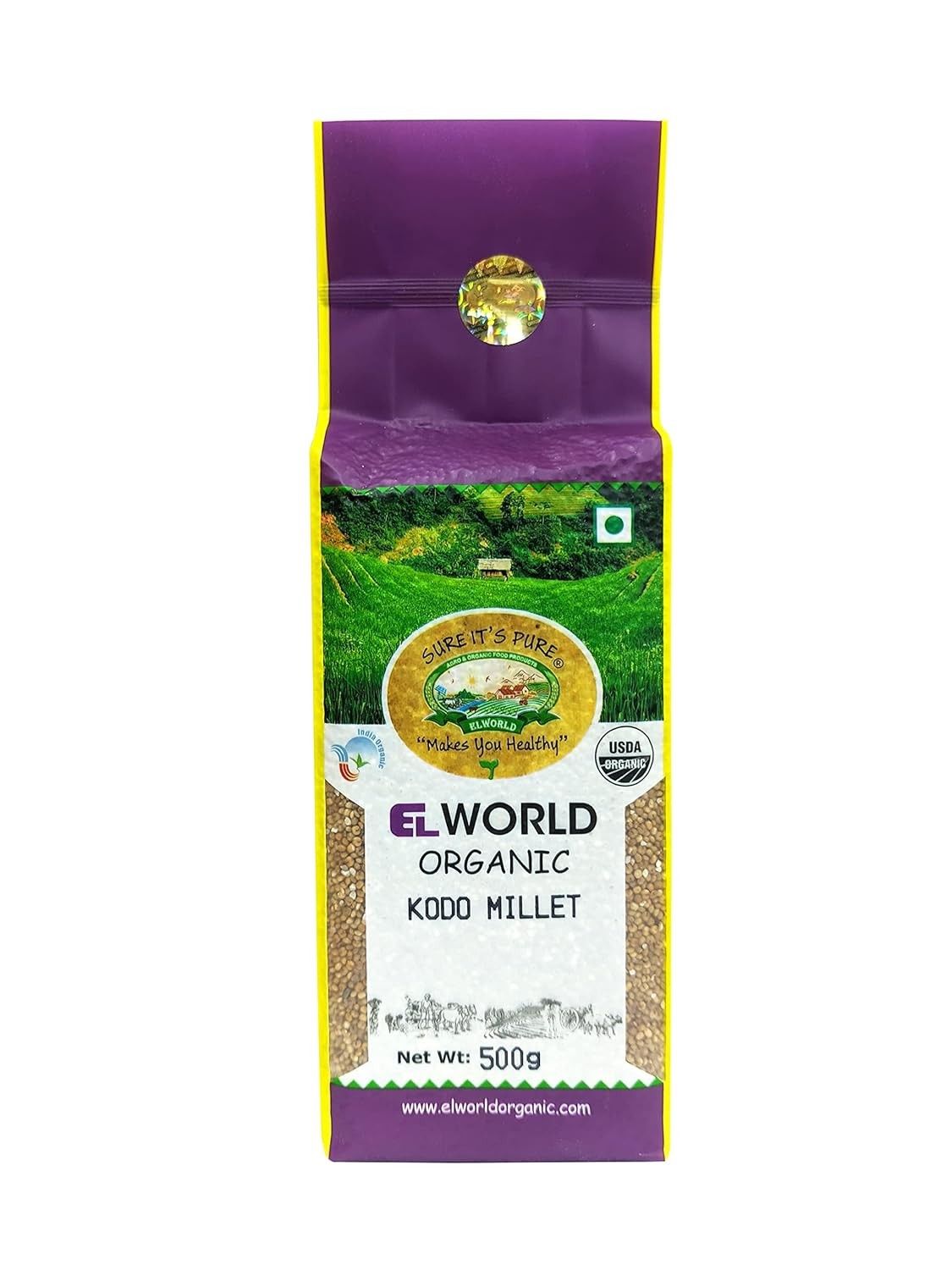Elworld Agro & Organic Food Products Kodo Millet 500g