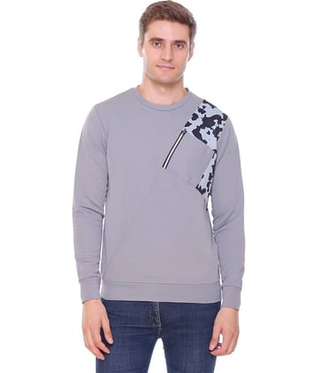 RF RAVES - Grey Cotton Blend Regular Fit Men's Sweatshirt ( Pack of 1 )